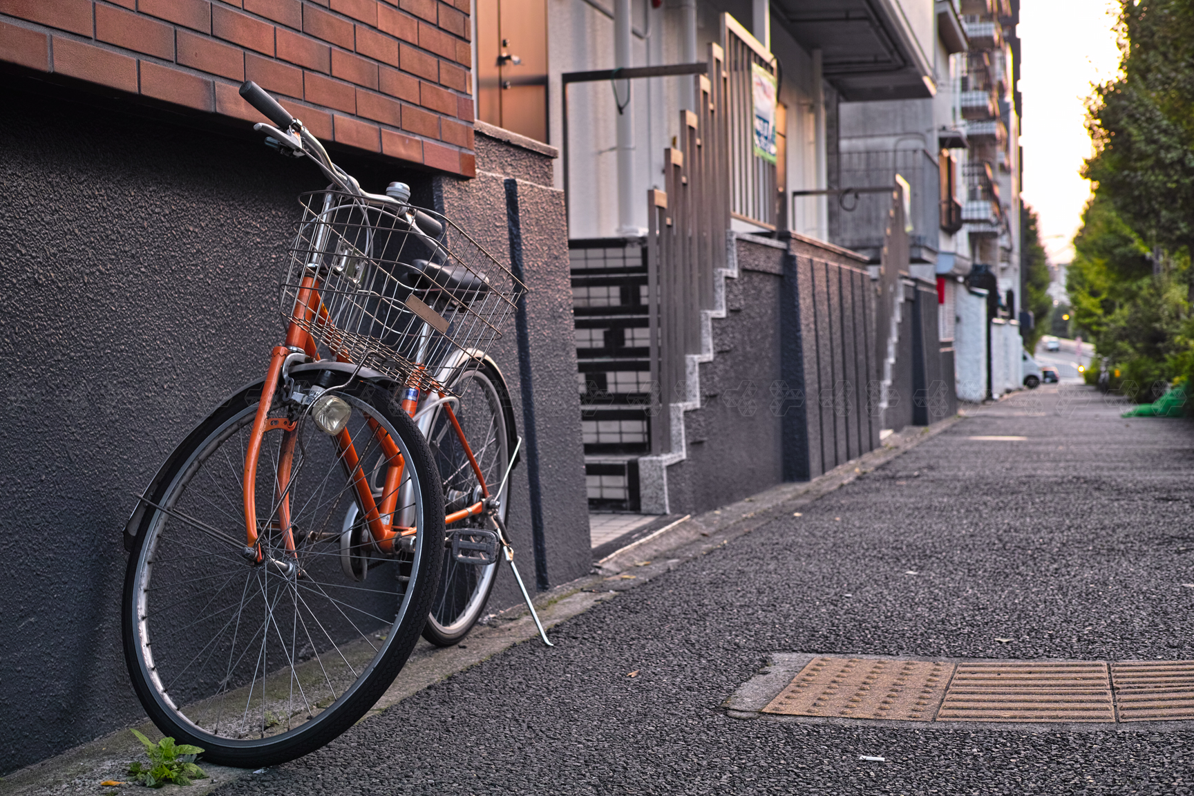 Pendenza del sole al tramonto